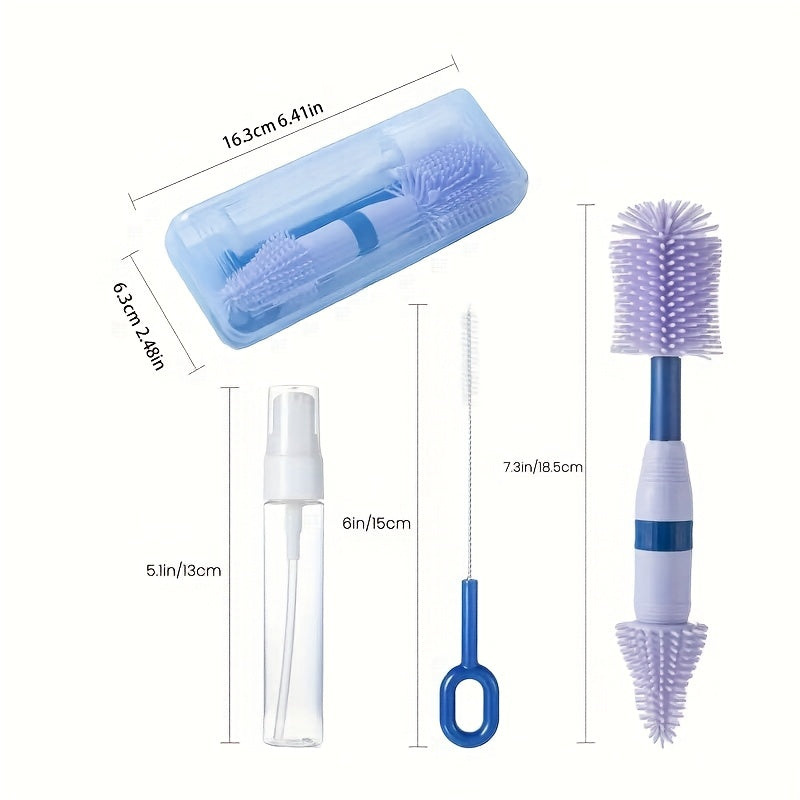 Brosses à bouteilles portables avec étui — Monptitlou