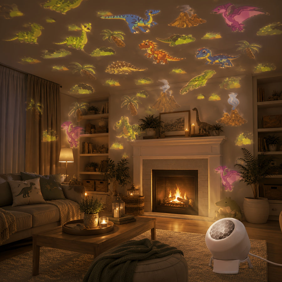 Lampe de projection dynamique sur le thème des dinosaures — Monptitlou