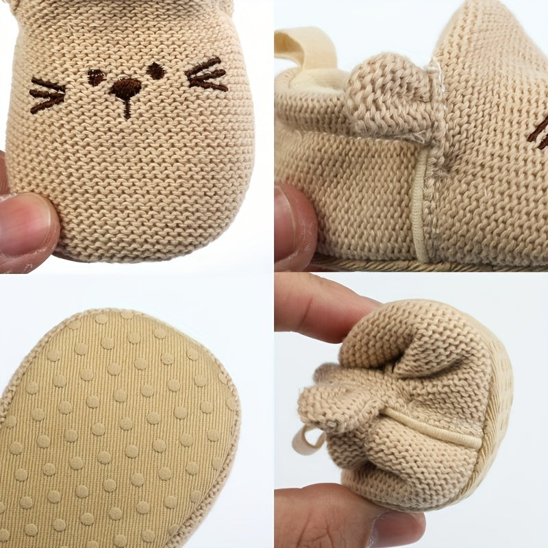Chaussures premières marches pour bébé garçon et fille, motif dessin animé, semelle souple légère antidérapante, respira