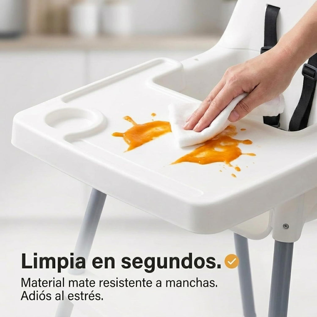 Almar Baby - Chaise haute pour bébé avec plateau amovible et harnais de — Monptitlou