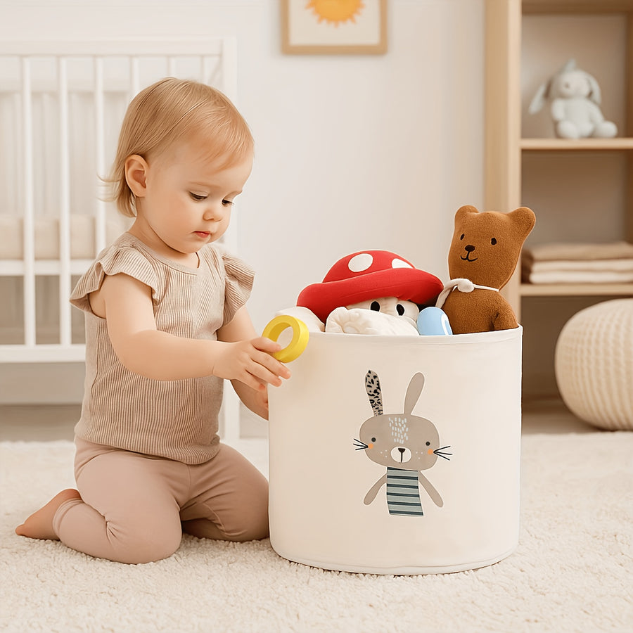 Panier de rangement pour couches avec motif d'animaux mignons — Monptitlou