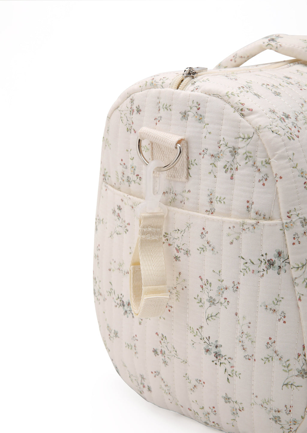 Sac à langer en polyamide imprimé floral avec grande capacité et design convivial pour les voyages