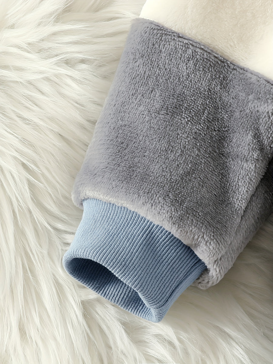 Ensemble hiver garçon, pantalon long chaud épais pour bébés et jeunes — Monptitlou