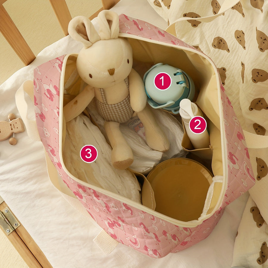 Un grand sac de voyage de grande capacité avec un motif de poney — Monptitlou