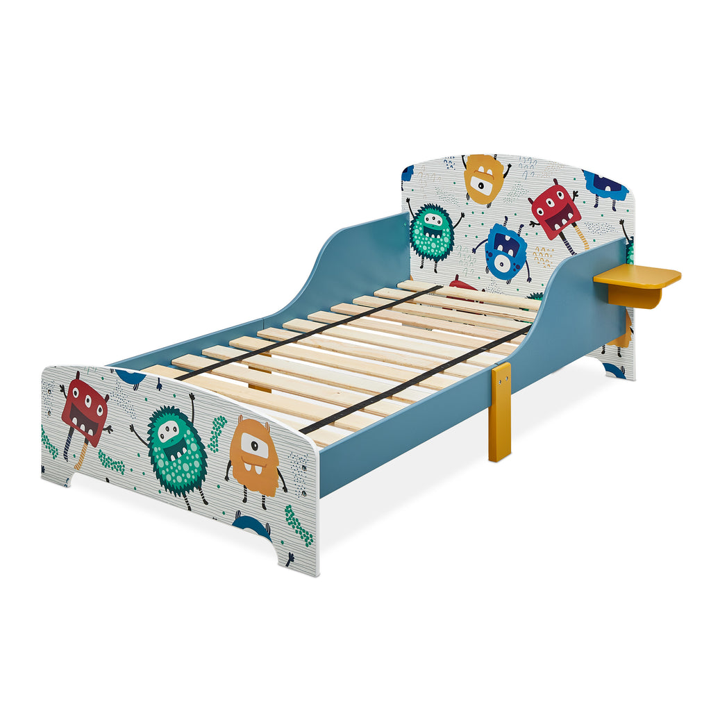 Lit enfant monstres avec tablette — Monptitlou