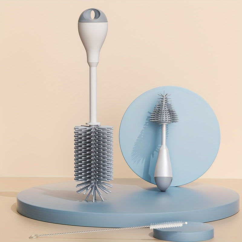 Ensemble de brosses pour biberons en silicone 3-en-1 avec brosse pour — Monptitlou