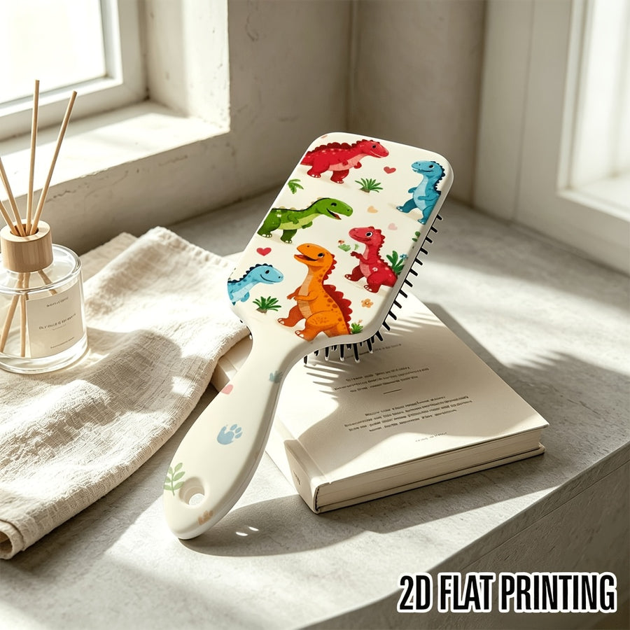 1 brosse à cheveux plate imprimée 2D avec des illustrations de — Monptitlou