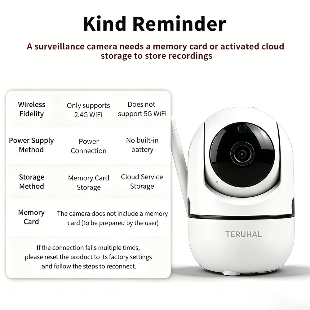 /2 pièces Caméra de sécurité WiFi Teruhal sans fil/extérieure avec — Monptitlou