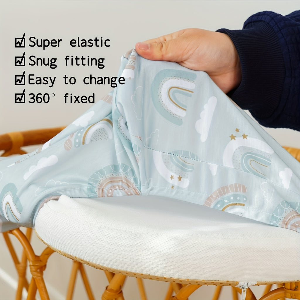 1 Housse de lit de bébé douce en tissu polyester — Monptitlou