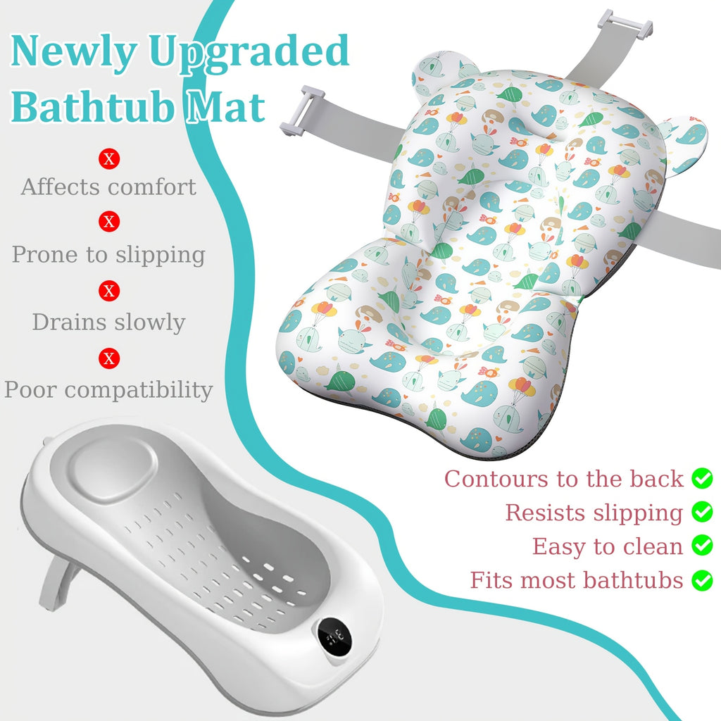 Coussin de siège de support de bain pour nouveau-né avec oreilles — Monptitlou