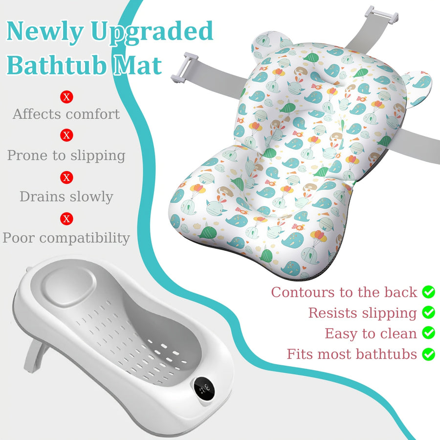 Coussin de siège de support de bain pour nouveau-né avec oreilles — Monptitlou