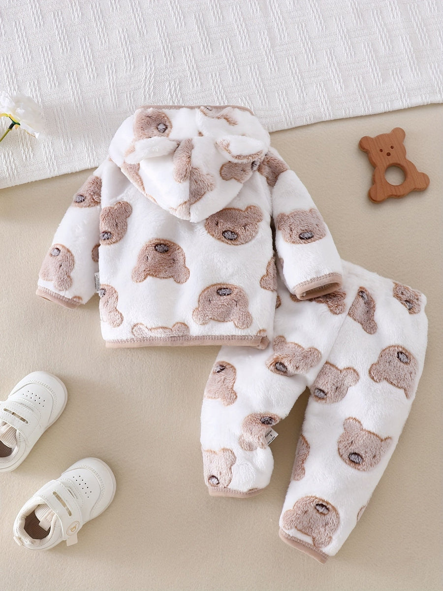 [Vêtements Noël bébé] Tenue Sherpa Ours Mignon pour Bébé Garçon — Monptitlou