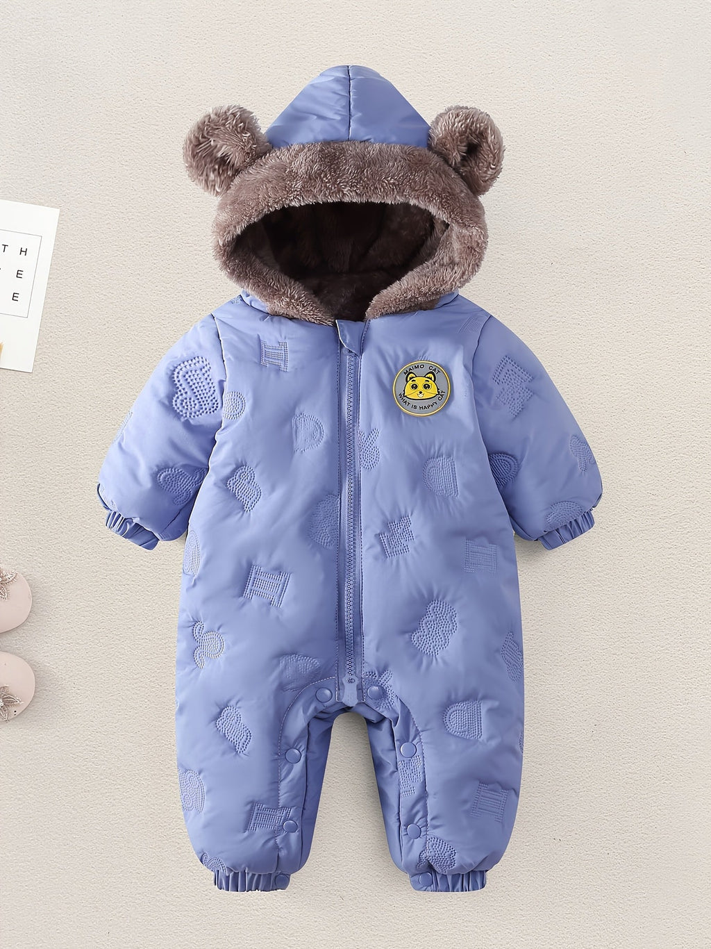Barboteuse d'hiver pour fille, Manteau matelassé pour bébé et tout-petite fille, Veste matelassée doublée pour bébé, Gre