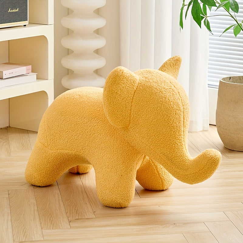 Chaise Éléphant en Laine d'Agneau pour Salon ou Chambre