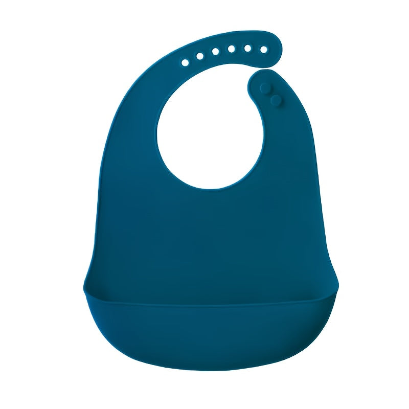 1 bavoir en silicone pour bébé, bavoir uni pour nourrisson — Monptitlou Image