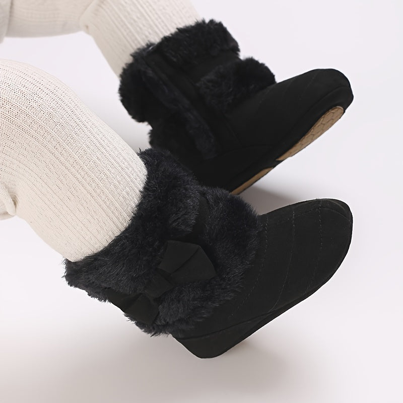 Chaussures pour bébé de 0 à 1 an Filles Hiver Polaire Confortable — Monptitlou