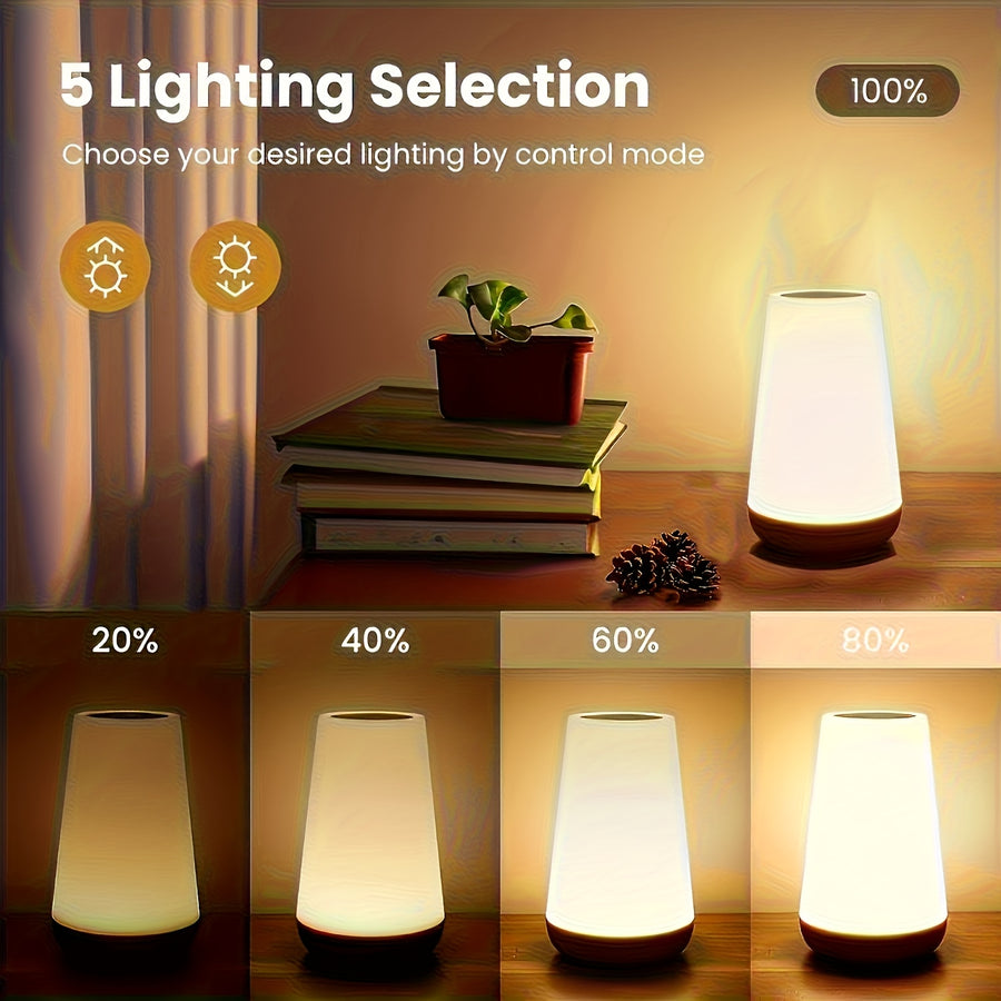 Veilleuse à commande tactile, Lampe LED tactile réglable pour chambres — Monptitlou