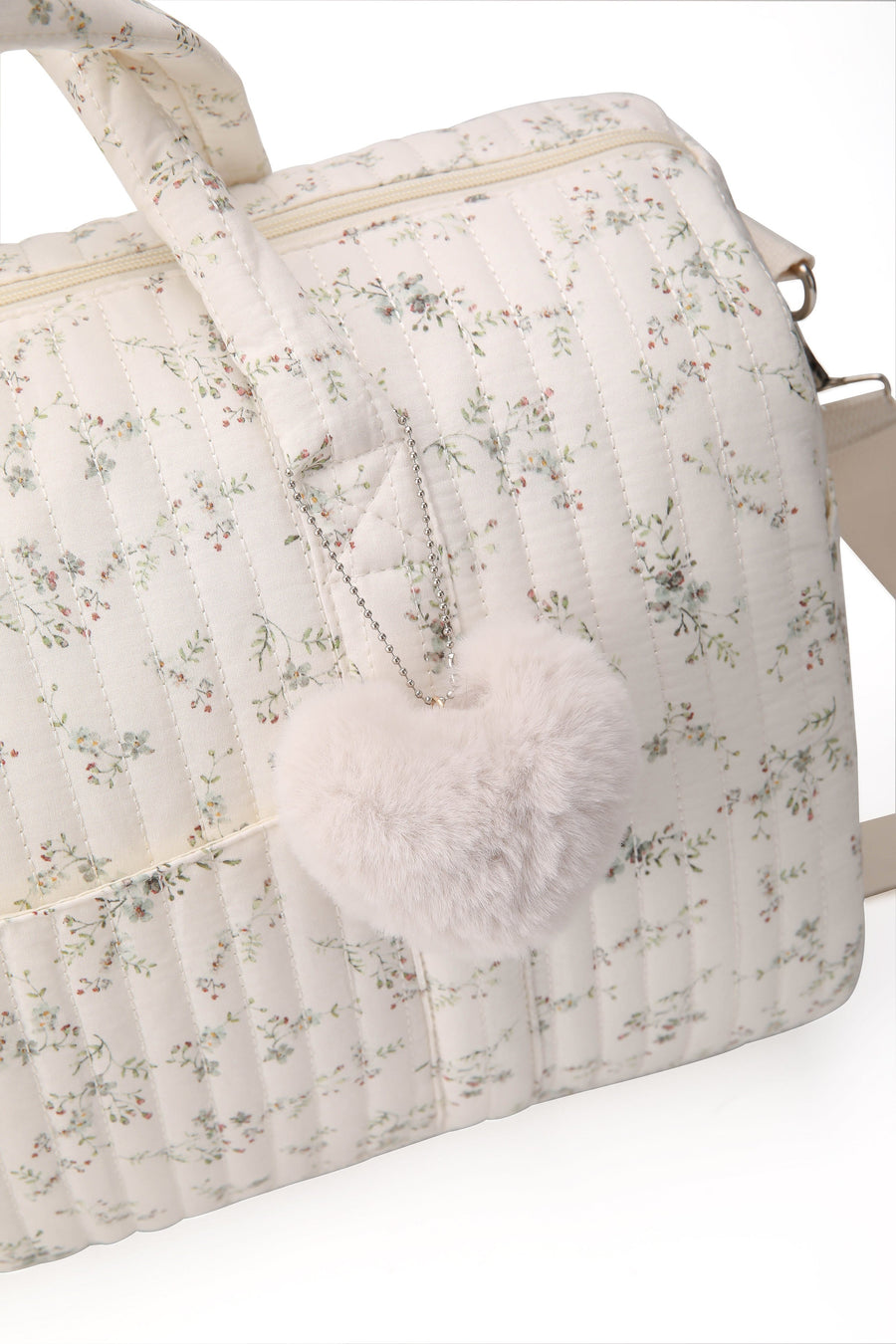 Sac à langer en polyamide imprimé floral avec grande capacité et design convivial pour les voyages