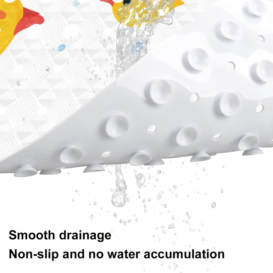 1 tapis antidérapant pour baignoire avec rainure — Monptitlou