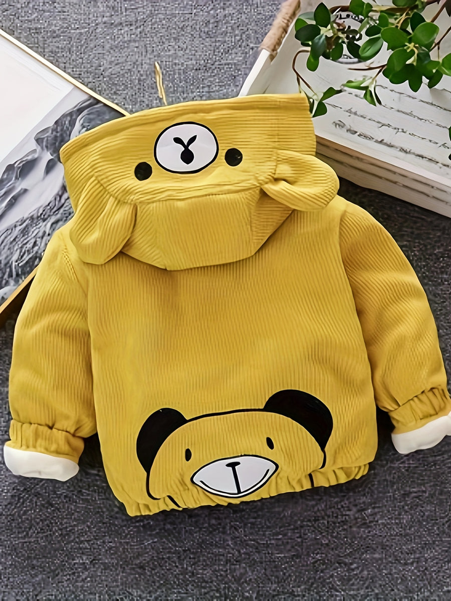 Veste à capuche pour enfants avec ours cartoon — Monptitlou