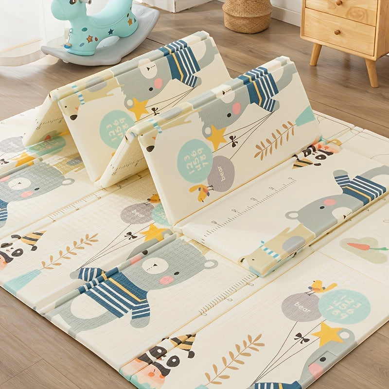 Matelas de Jeu pour Bébé Épais et Pliable en Mousse Non Toxique Inodore — Monptitlou Image