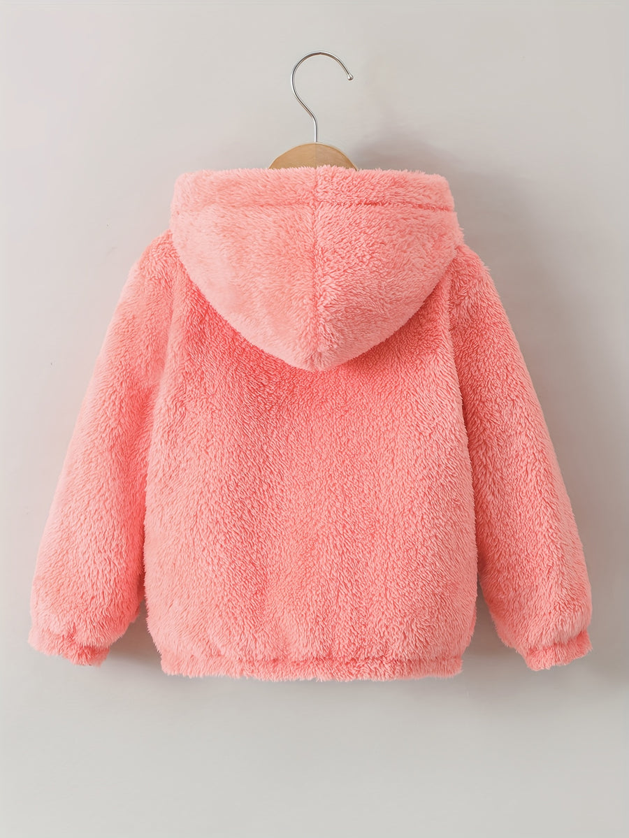 Veste cardigan zippée à capuche à manches longues réversible