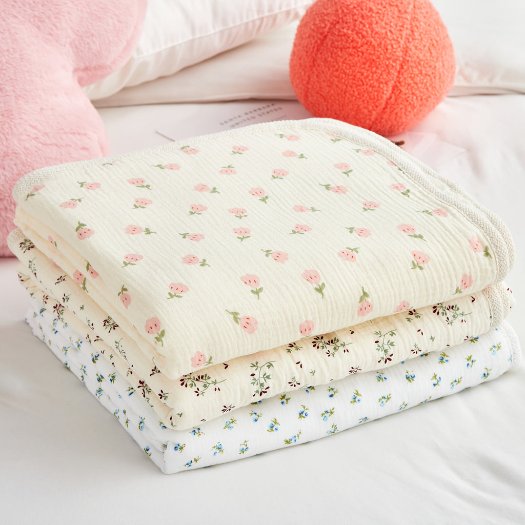 Couverture pour bébé en muslin minky pour filles et garçons — Monptitlou