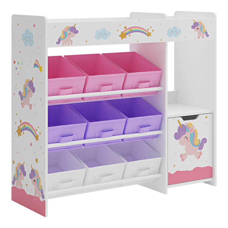 Étagère pour enfants 'Søndreland avec une seule porte d'armoire et 9 — Monptitlou