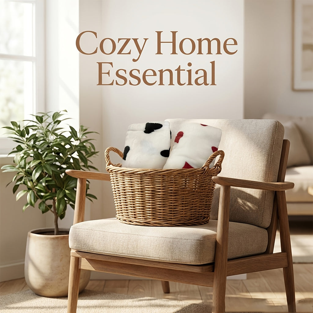 1 couverture pour bébé à motif de cœur — Monptitlou