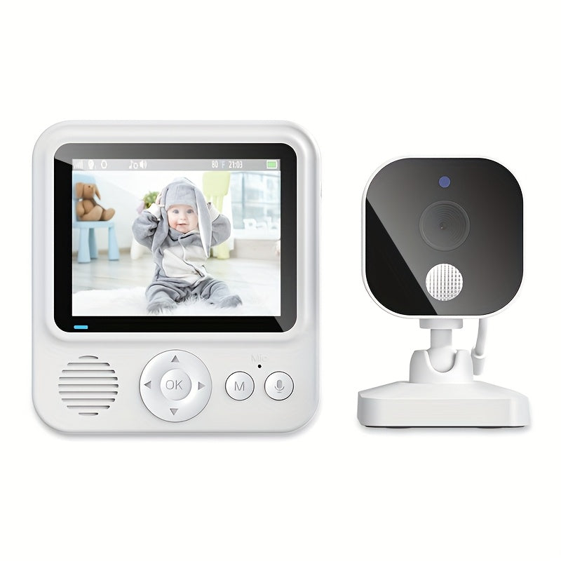 Écran vidéo IPS de 7,11 cm avec audio bidirectionnel, 8 berceuses — Monptitlou
