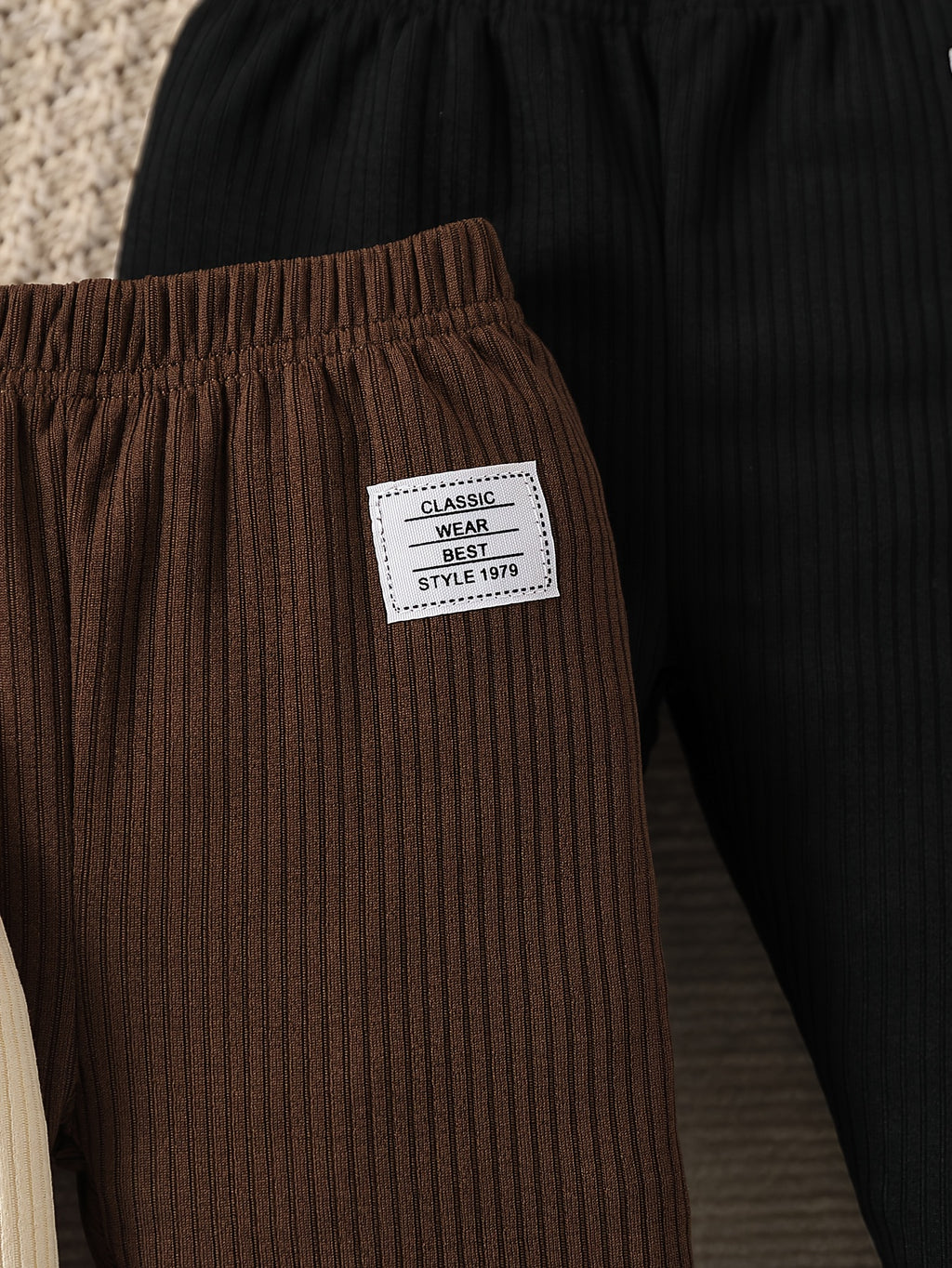 Ensemble 3 pièces d'automne-hiver pour garçons : pantalons longs — Monptitlou