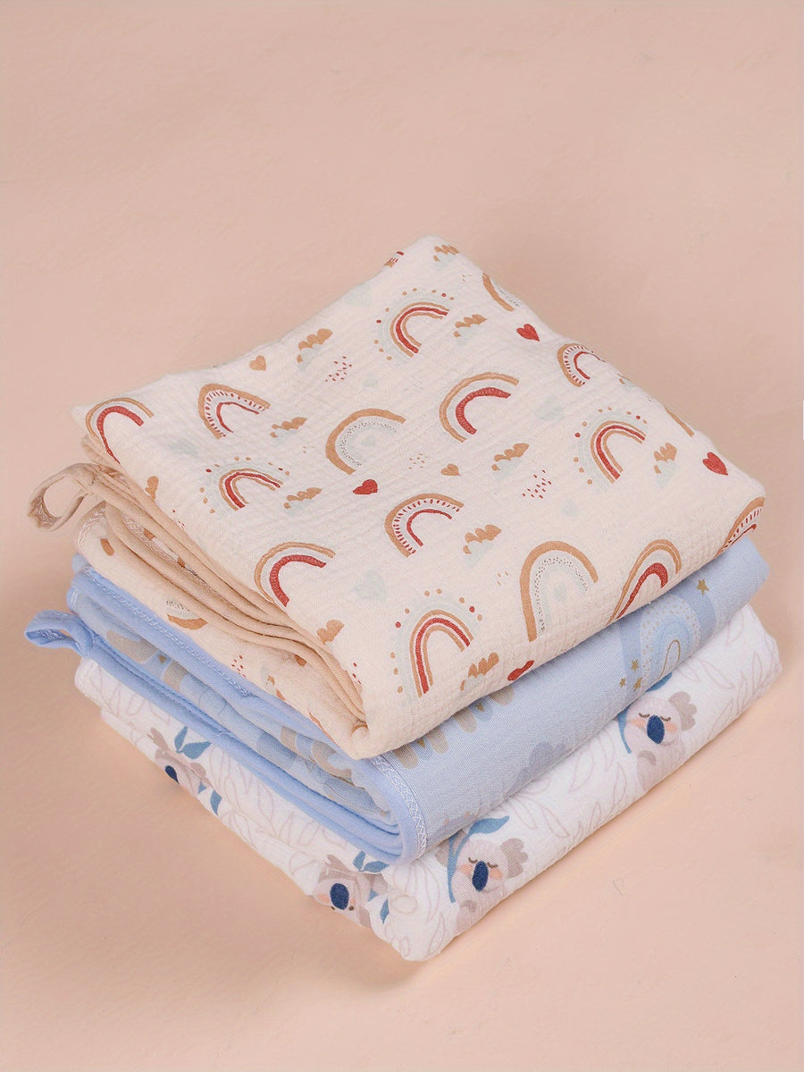 Serviettes à capuche pour nouveau-né 100% mousseline — Monptitlou