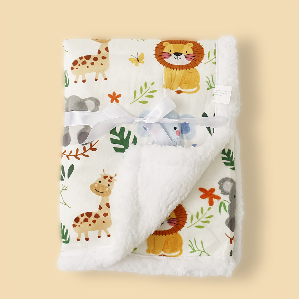 Couverture pour bébé double épaisseur imprimée motif géométrique — Monptitlou