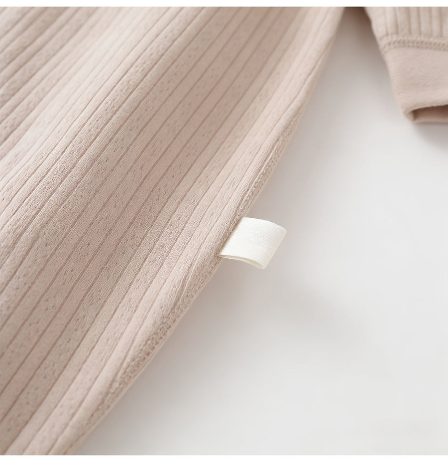 Body manches longues bébé couleur unie boutons-pression 2026 — Monptitlou