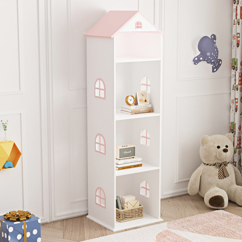 Étagère pour enfants Leksand au style de la maison avec 4 compartiments — Monptitlou