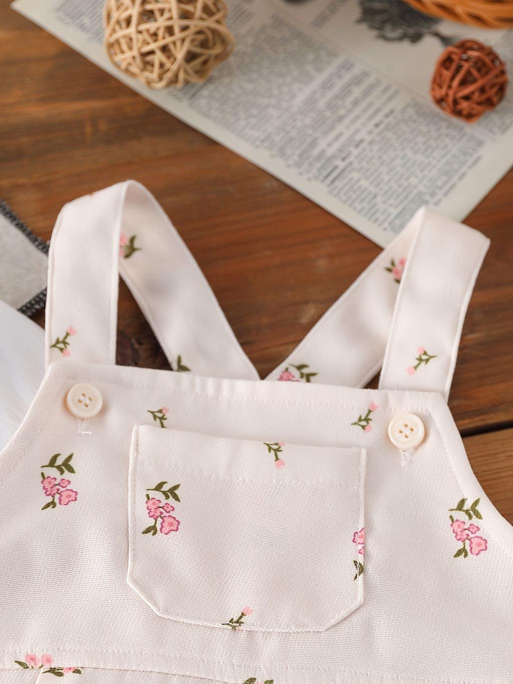 Ensemble 2 pièces pour filles : Chemise mignonne décontractée à longues — Monptitlou