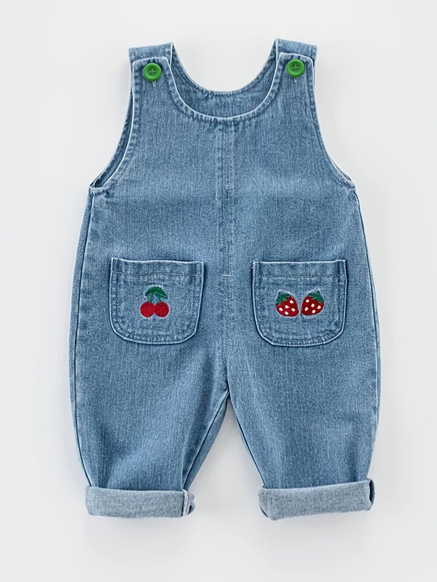 Salopette pour bébé et tout-petit, pantalon en denim — Monptitlou