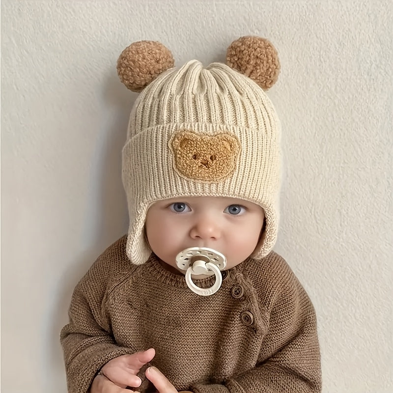 Bonnet d'hiver mignon avec oreilles d'ours — Monptitlou