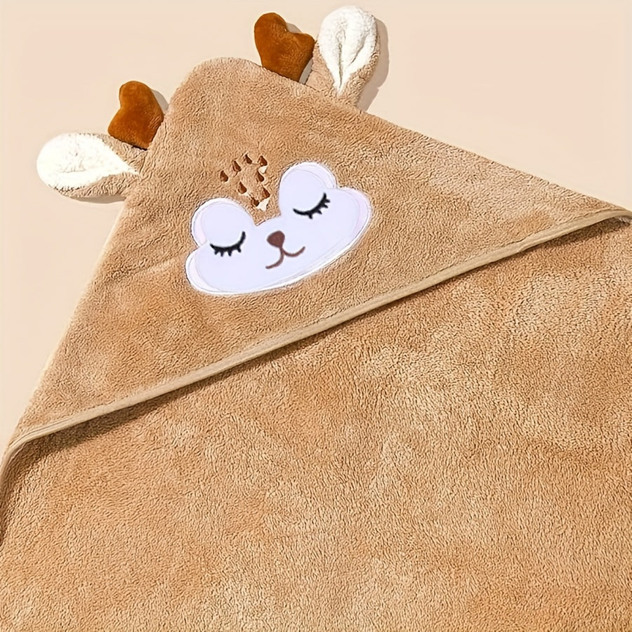 Serviette de bain pour enfants, 80*80cm, motif animal — Monptitlou