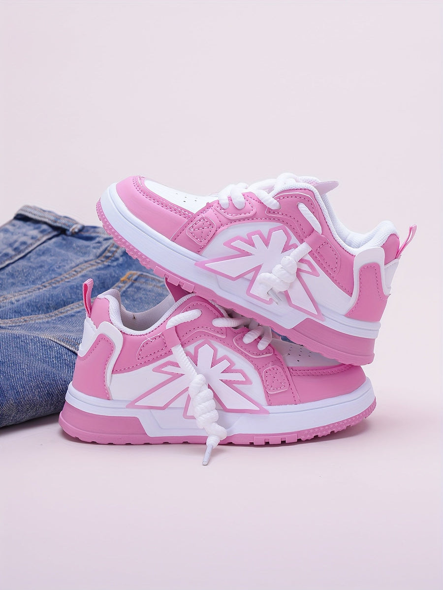 Chaussures de sport décontractées rose pour bébés filles — Monptitlou
