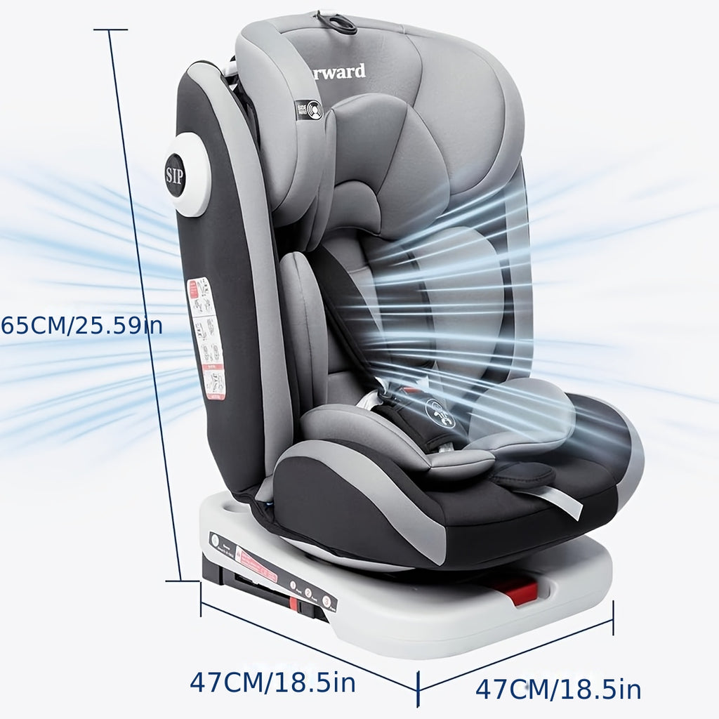 Siège auto bébé ISOFIX, siège enfant rotatif à 360° (9-36 kg / 0-12 — Monptitlou