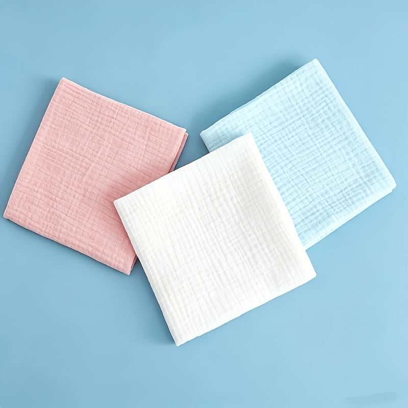 Langes en gaze crêpe pour nouveau-né, couleur unie — Monptitlou