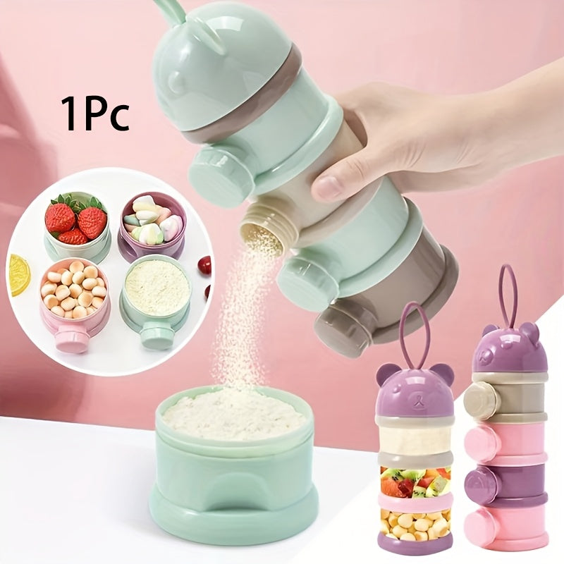 Boîte à Lait en Poudre Portable pour Bébé à Quatre Étages — Monptitlou
