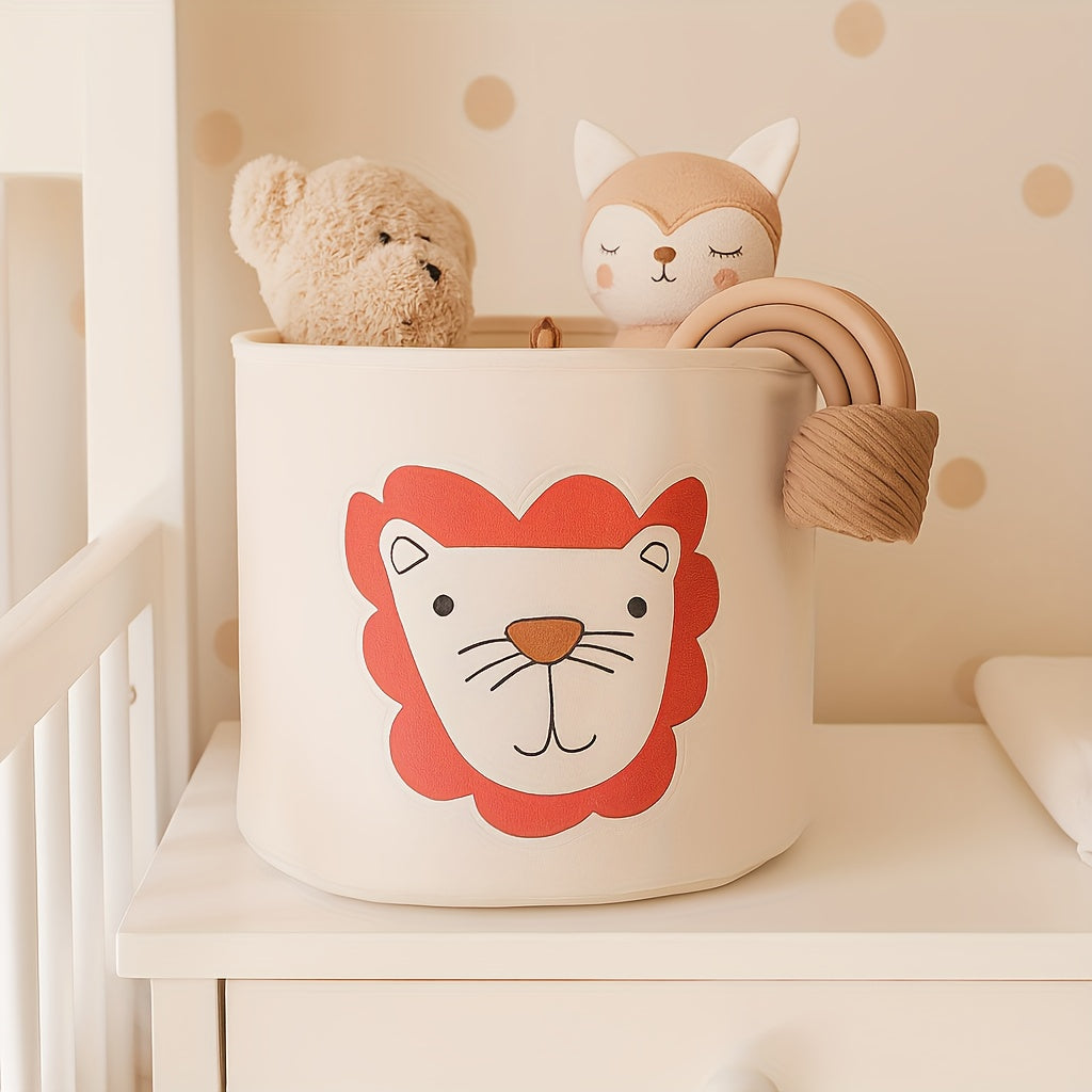 Panier de rangement pour couches avec motif d'animaux mignons — Monptitlou