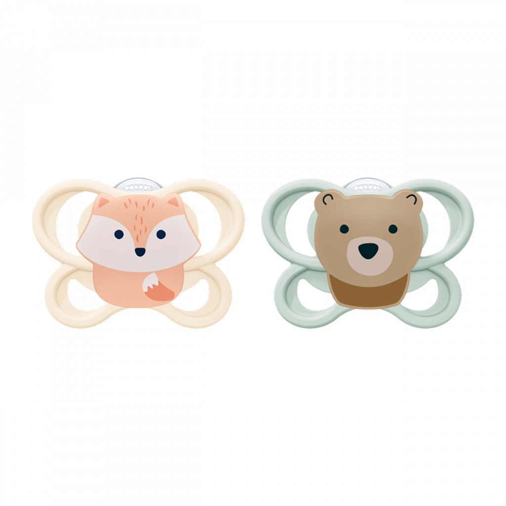 Sucette motif renard ou ours 0 mois et plus — Monptitlou Image
