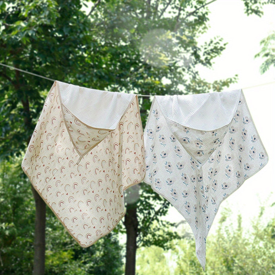 Serviettes à capuche pour nouveau-né 100% mousseline — Monptitlou