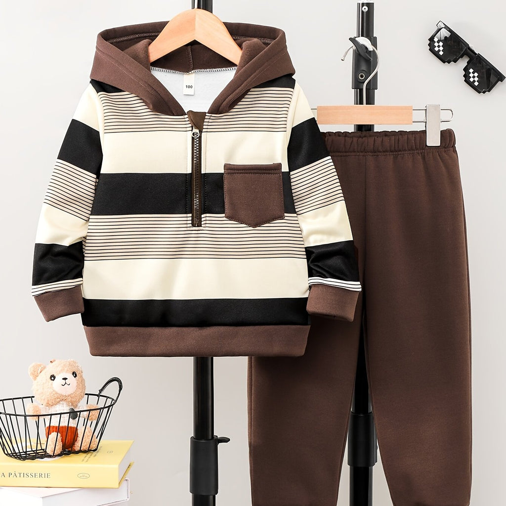 [Ensemble polaire épaissi] Ensemble pour garçons automne hiver en — Monptitlou