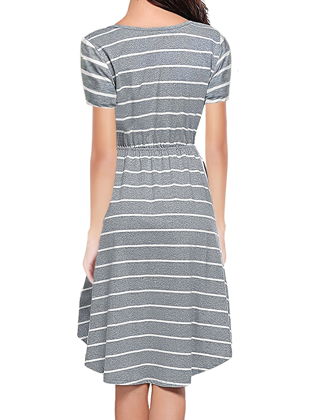 Robe de maternité et d'allaitement multifonctionnelle à rayures — Monptitlou