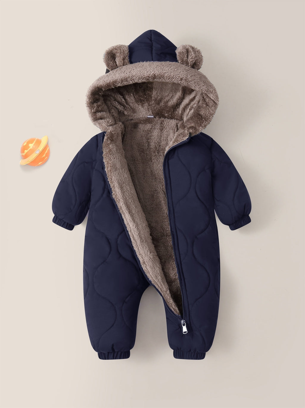 Combinaison d'hiver épaisse en polaire pour l'automne et l'hiver — Monptitlou