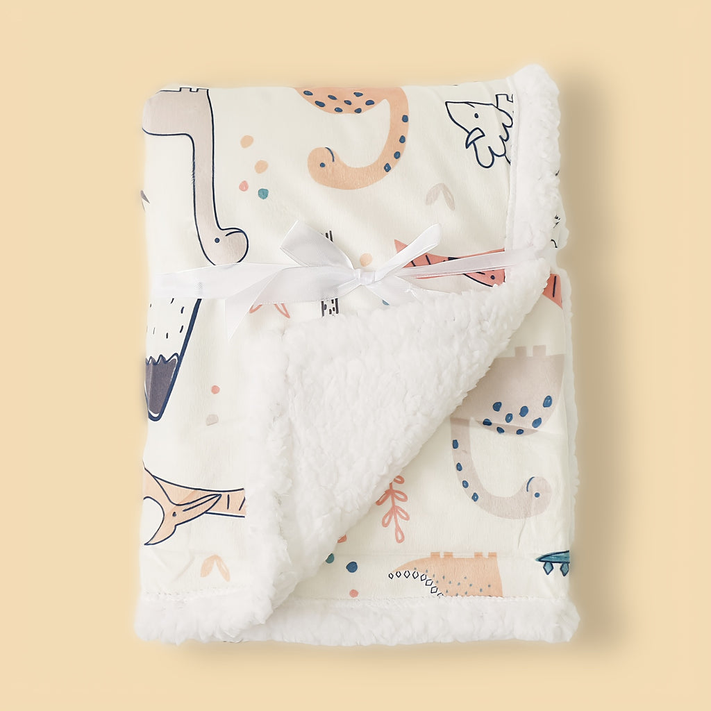 Couverture pour bébé double épaisseur imprimée motif géométrique — Monptitlou